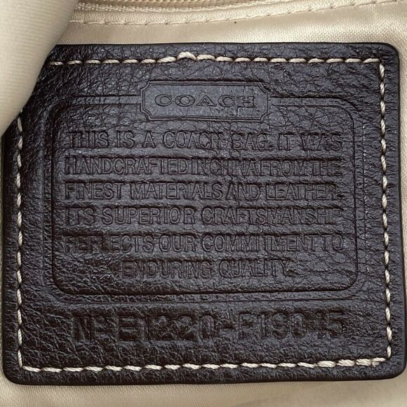 Coach Penelope Convertible Brown Leather Shoulder Bag Crossbody Handbag Purse - Picture 8 of 8